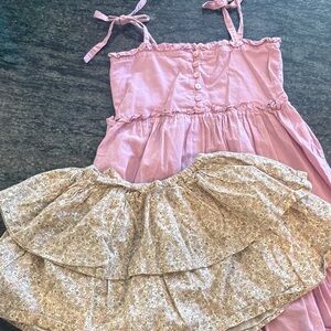 Jamie Kay Pink Dress with Floral Tiered Skirt